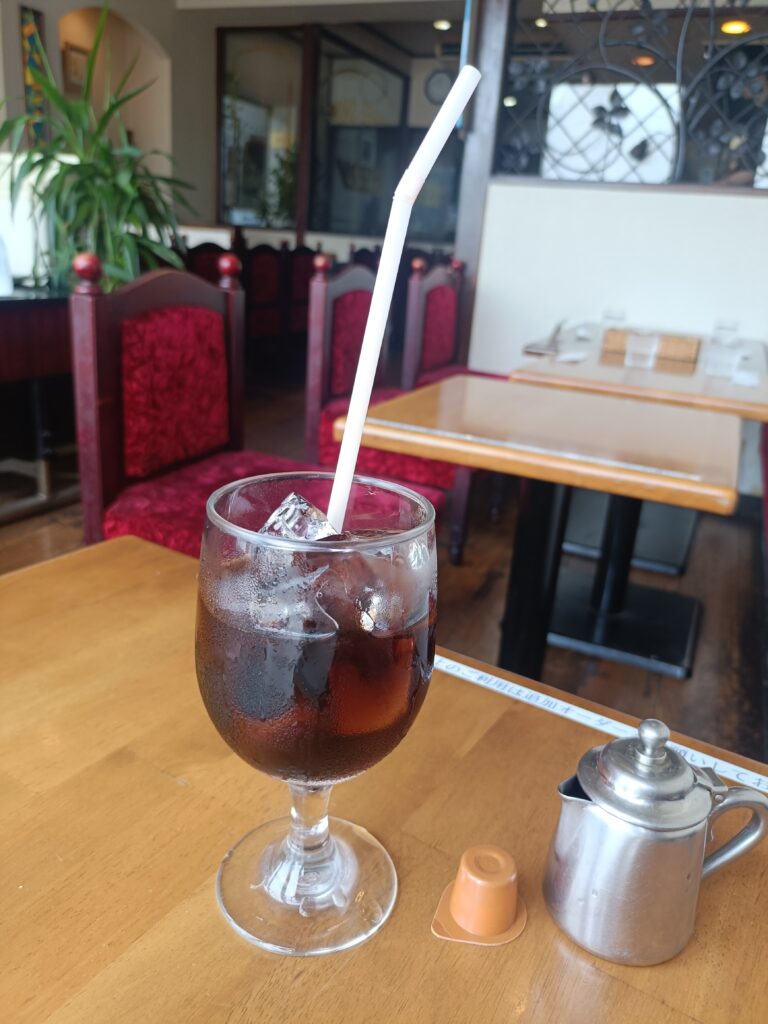 喫茶ルビーのアイスコーヒー